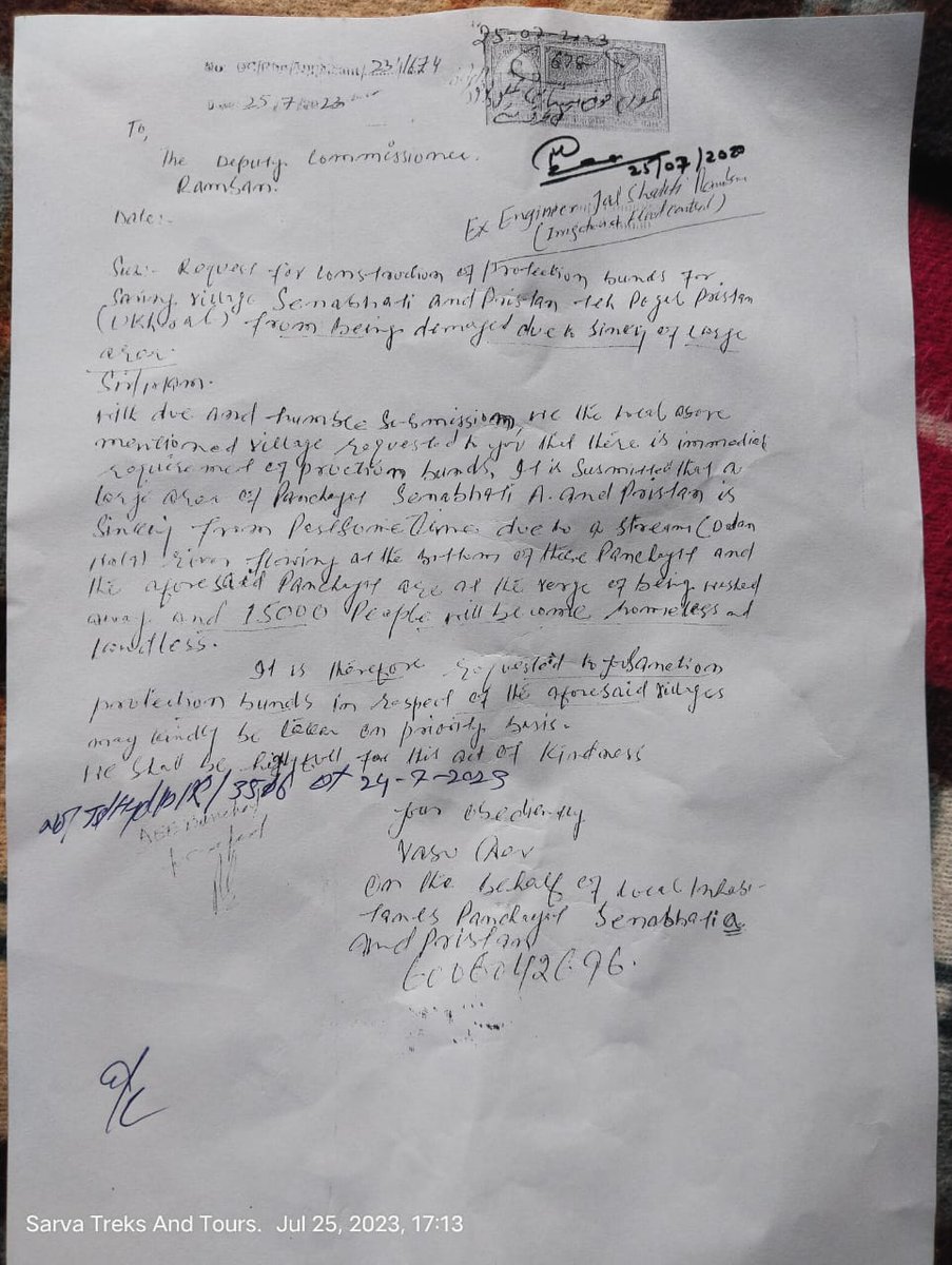 Anchal Singh (@anchals75804902) on Twitter photo Condition of our Village Senabathi is bad due to heavy rain, Request to take action and relief to our people of this village.
Many houses and road are damaged by flood and landslides.
First demand to makes us bridge on Dadan Nallah Senabathi.
<a href="/diprjk/">Information & PR, J&K</a> <a href="/OfficeOfLGJandK/">Office of LG J&K</a> Condition of our Village Senabathi is bad due to heavy rain, Request to take action and relief to our people of this village.
Many houses and road are damaged by flood and landslides.
First demand to makes us bridge on Dadan Nallah Senabathi.
<a href="/diprjk/">Information & PR, J&K</a> <a href="/OfficeOfLGJandK/">Office of LG J&K</a>