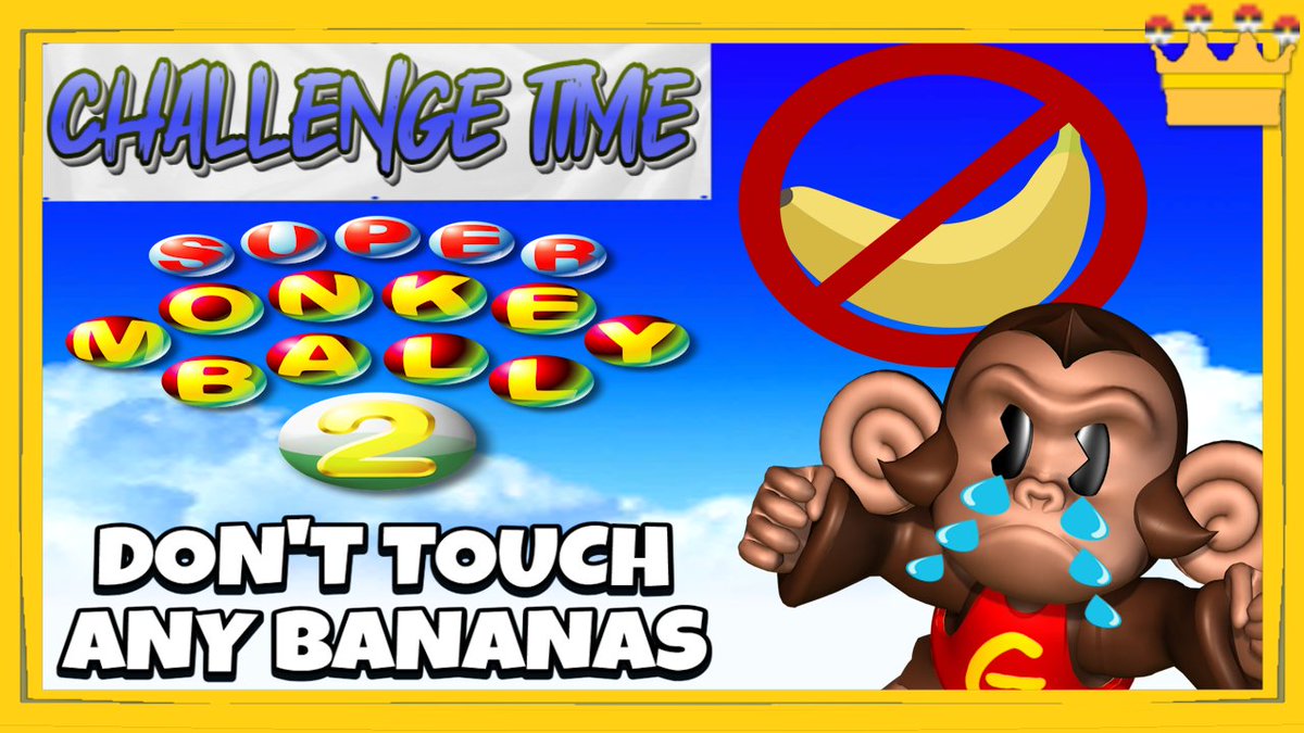 BCKingGames's tweet photo. A new challenge video is OUT NOW!
In this one, I tried to play #SuperMonkeyBall2 without touching any bananas!
https://t.co/hQkcxWl8wy
#challenge #youtube #smallyoutuber #youtuber #retrogaming #gamecube https://t.co/CaRckc0NGa