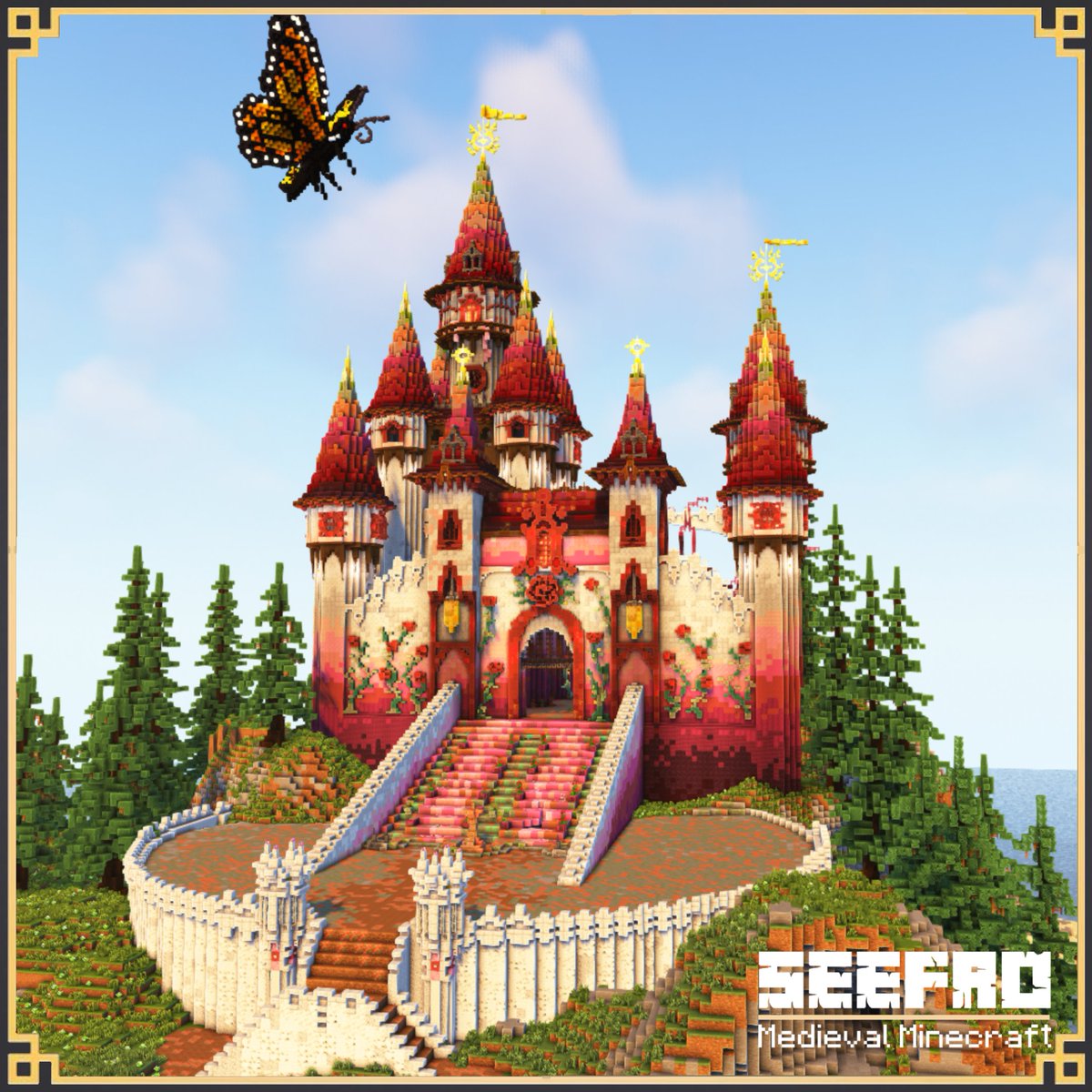 Fairytale castle with <a href="/louisdepoui/">Louisdepoui</a> on instagram

#Minecraft #minecraft建築コミュ #minecraftbuilds