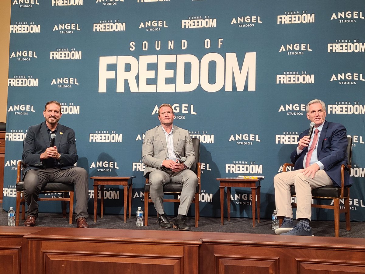 RepJohnRose's tweet image. &quot;God&apos;s children are not for sale.&quot; 
 
What a powerful message from The Sound of Freedom blockbuster about the despicable practice of sex trafficking. We must take a stand for these children. An essential step is securing our border.
 
Thanks to the actors and the hero behind the…