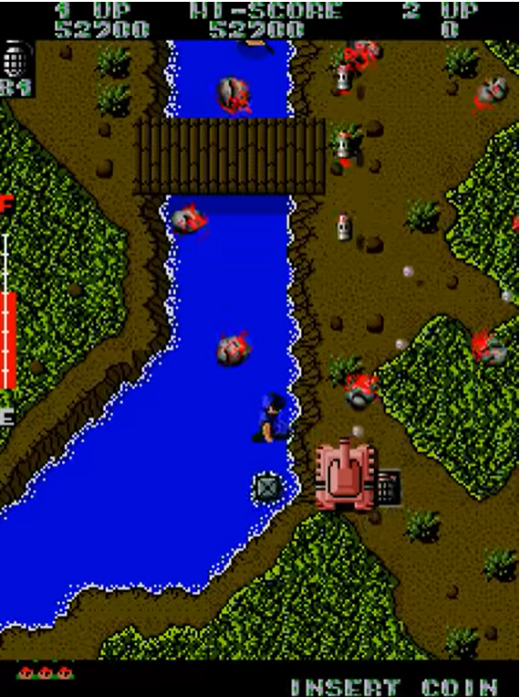GamerDeMeia's tweet photo. 🕹️Ikari Warriors
🏢SNK
📅1986
🕹️SNK Ikari
👥1-2
🎮Tiro
📝Primeira aventura de Clark e Ralf inspirada em Rambo II. Esse jogo foi pioneiro em quase tudo. Controle rotacional, power ups de arma, 2 jogadores ao mesmo tempo, tanques e ação non stop. Incrível! #arcadeverse https://t.co/kBkqyrSFoH