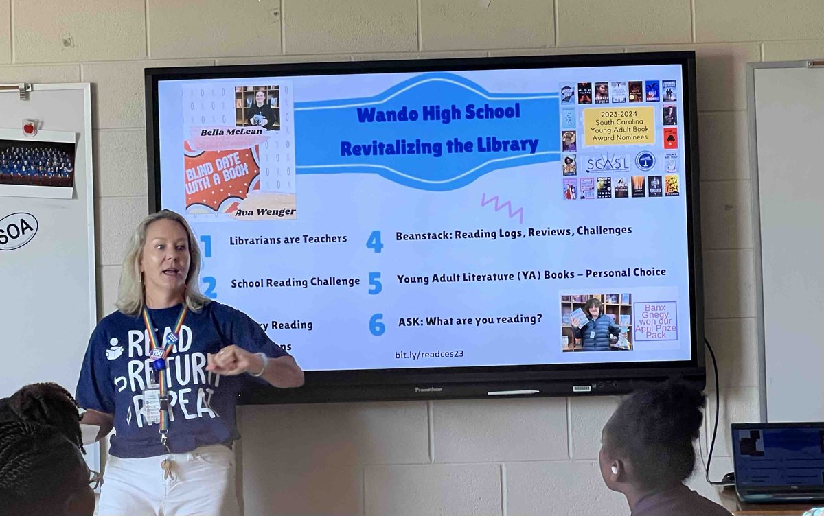 Amazing morning presenting at the Charleston Educators Symposium about building a culture of readers. So proud of all the inspiring examples these librarians shared and excited to see how schools use them! #ReadCCSD #CCSDLibrariesForALL