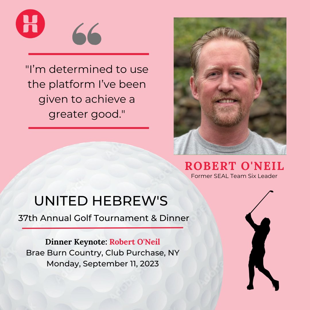 At this year's golf tournament we will have a very special guest speaker: Robert J. O’Neil, former SEAL team six leader and one of the most decorated veterans of our time. Join us for a dynamic day of golf and this special presentation! Get tickets today: https://t.co/huwGeSargC https://t.co/s5wO1nCpY0