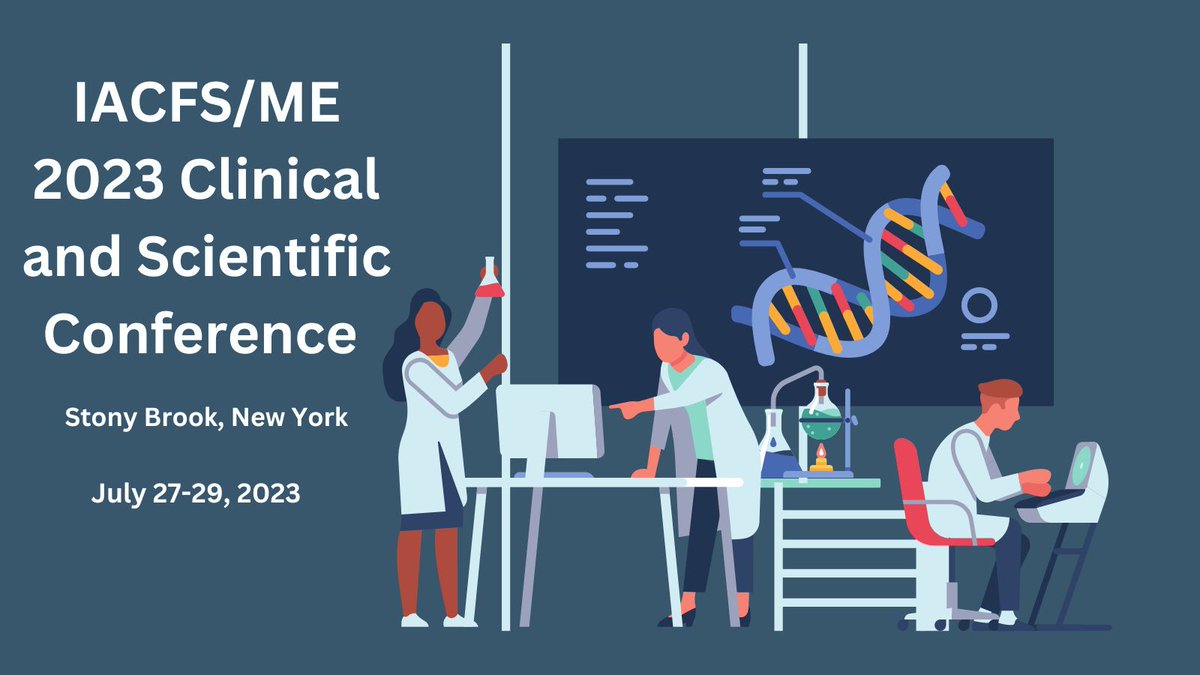 TheMECFSNet's tweet photo. Did you miss online registration for the 2023 IACFS/ME Conference? There's still time! Register onsite on July 27 from 8am to 12pm. Hope to see you there! #MECFS #IACFSME

https://t.co/W6D6b6mqhf https://t.co/FuwV8gwXVG