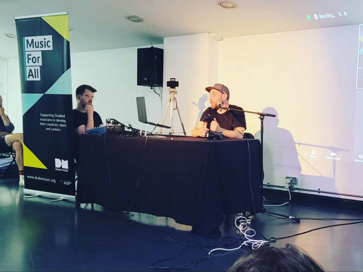 DMLab - an excellent evening of R/D and innovation exploring and developing accessible instruments and music making with <a href="/Drake_Music/">Drake Music</a>

#drakemusic #dmlab #accessibleinstruments #accessiblemusicmaking #acesupported