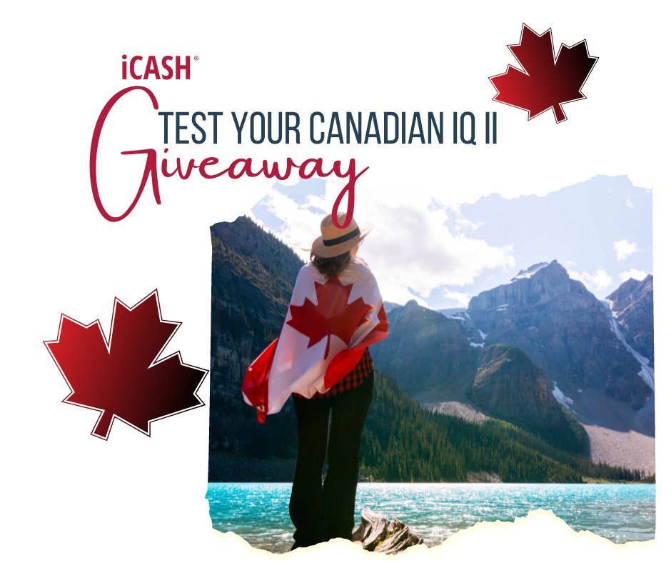 iCASH_ca's tweet photo. 🇨🇦 WHAT’S YOUR CANADIAN IQ?! 🇨🇦
Did you take the #CanadianTrivia quiz yet? 
It’s not too late to enter our "Test Your Canadian IQ Trivia - Part II" #giveaway : https://t.co/TtKZKX3MTK
#giveawaytime #giveawayalert #giveaways #entertowin #iCASH https://t.co/hQsryR5jpo