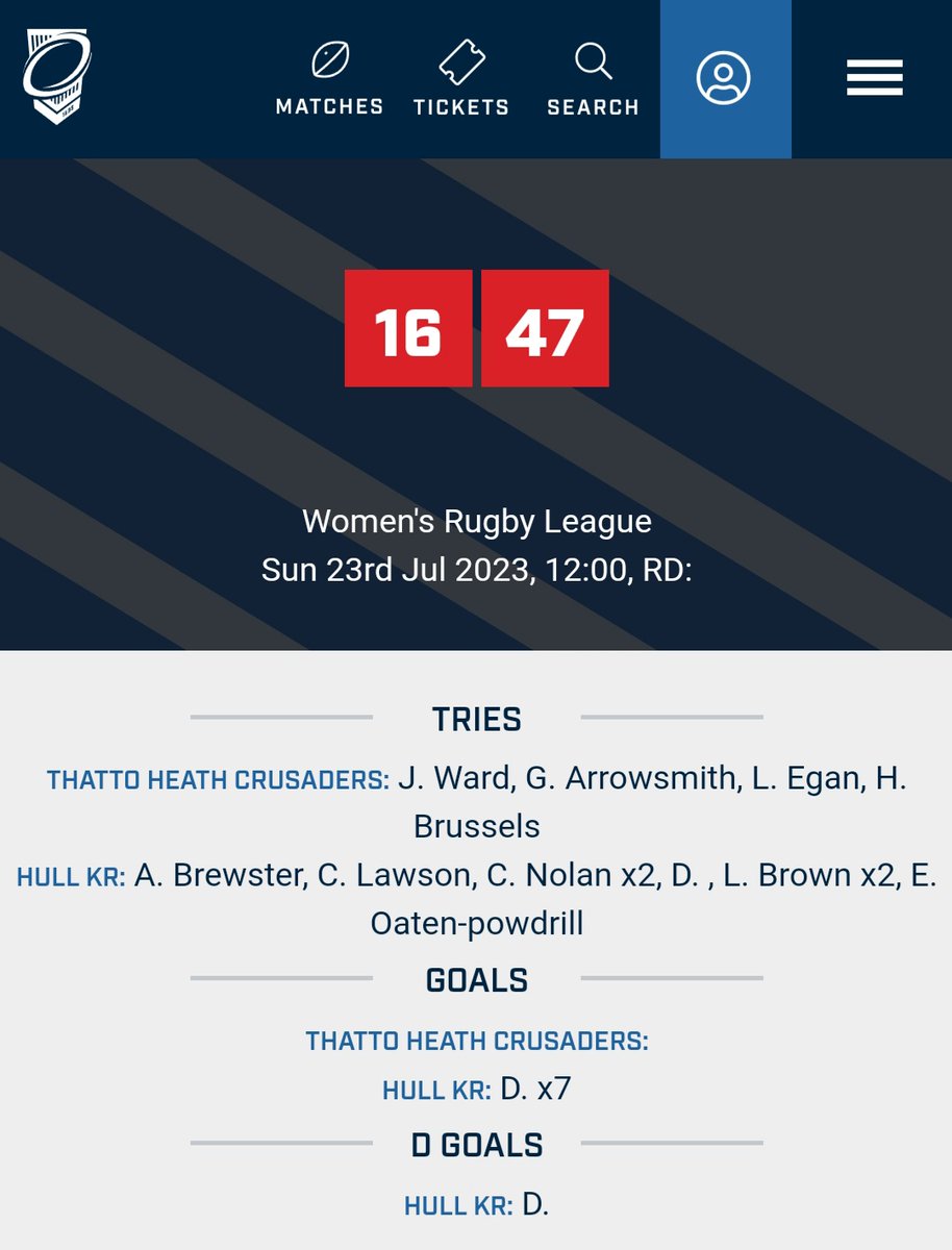 HeritageRobins's tweet photo. They got to the Final by beating Thatto Heath 49-16 (or 47-16 (?!) depending on which site you believe!) With both @loismaebrown and @CarlaNolan97 crossing for braces.
If the (accurate!) stats are available elsewhere, please be sure to share them🐦🐦

#HullKR #UpTheRobins https://t.co/0rYWgybLyg