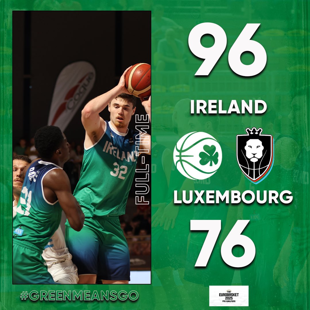 𝙁𝙐𝙇𝙇-𝙏𝙄𝙈𝙀 ⚡️ See you all at a 𝙎𝙊𝙇𝘿 𝙊𝙐𝙏 National Basketball Arena this Saturday on @SportTG4. #Greenmeansgo ☘️ | @InsureMyVan_ie