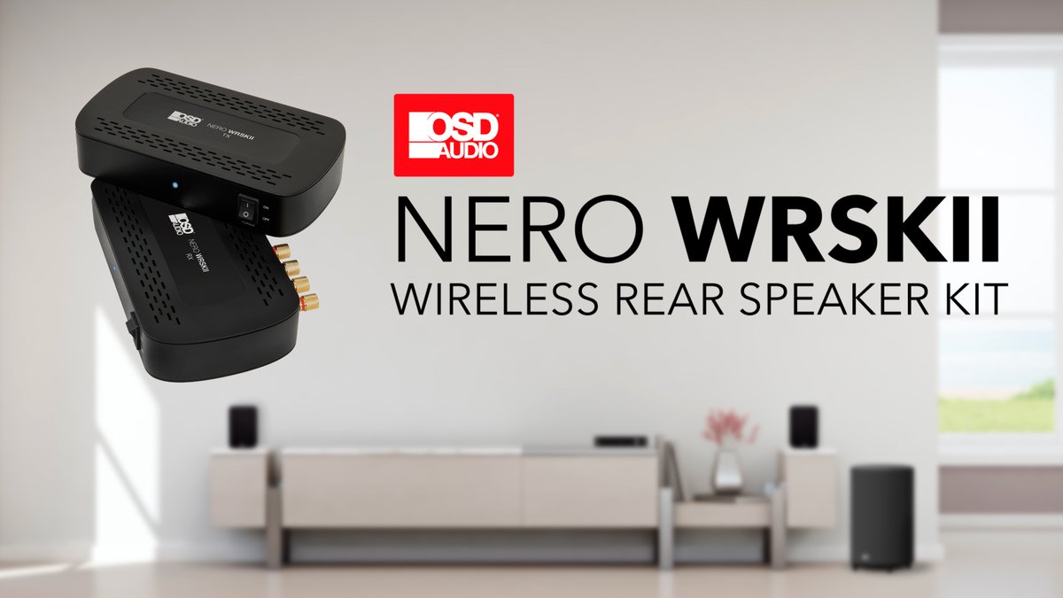 OSD_Audio's tweet photo. Introducing the all-new Nero WRSKII 2x50W 2.1 Wireless Rear Surround Amplifier with Sub Out! Say goodbye to tangled wires and embrace the freedom of wireless audio. Experience crystal-clear sound and deep bass, elevating your home entertainment to new heights! https://t.co/fVpoZbvijU