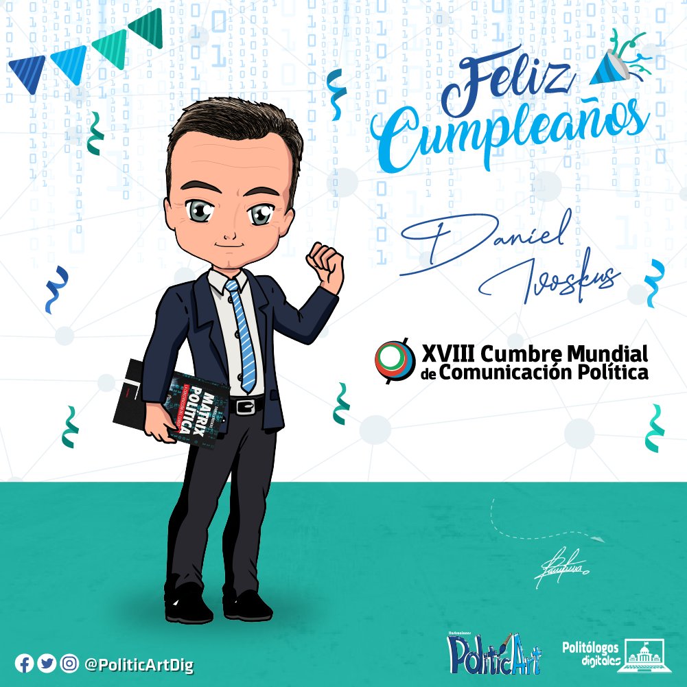 PoliticArtDig's tweet photo. Nuestro gran y estimado @divoskus🤩
 
Desde #politicart y @PolitologosD, queremos desearle un feliz cumpleaños y agradecerle por sus enseñanzas sobre la #ComunicaciónPolítica. Para nosotros es un gran referente de la materia.👏👏👏 https://t.co/V54A48Z7ls