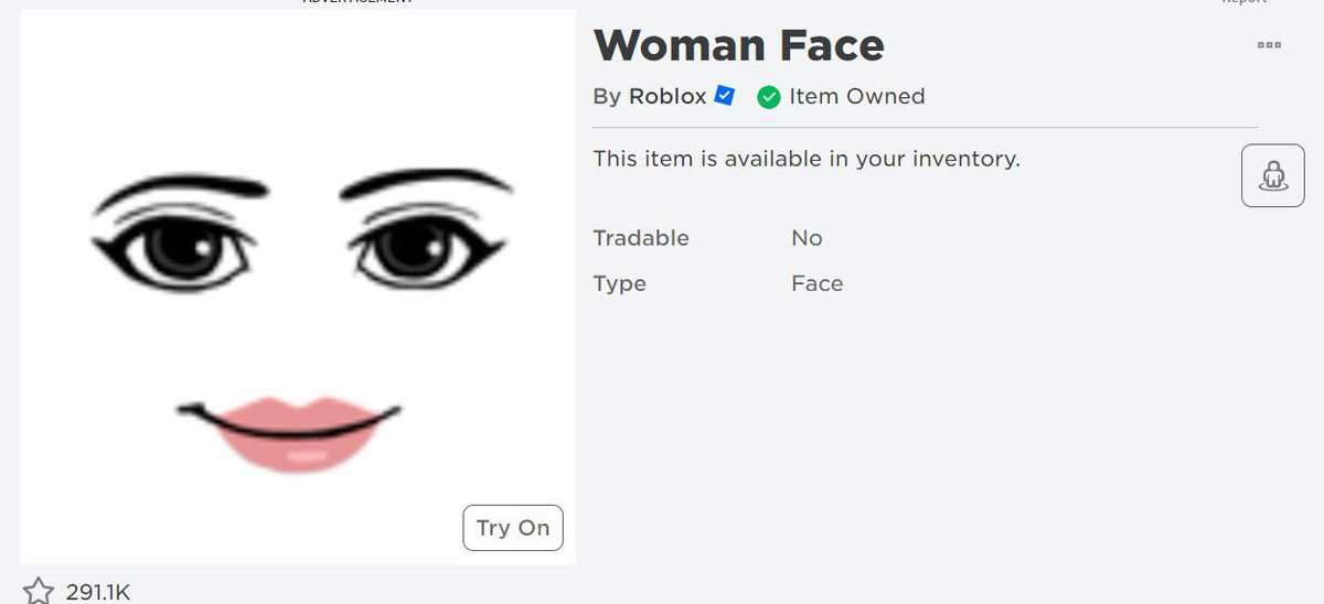 Woman Face - Roblox