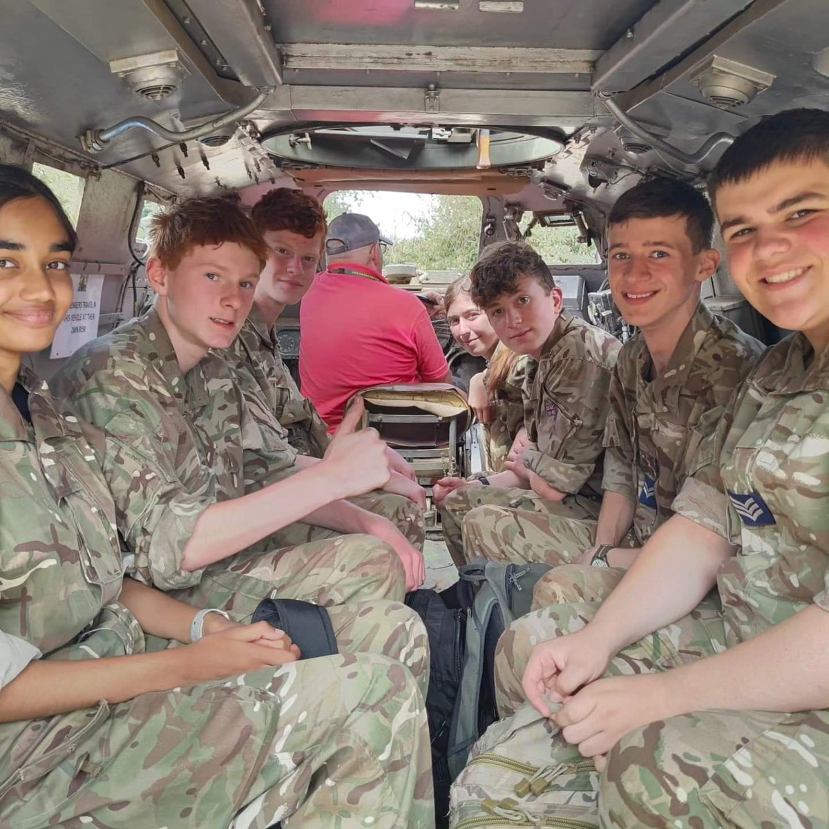 1116ATC's tweet photo. Visit to the Isle of Wight military museum in groups as part of a rotation on lots of activities today

#team2499
@aircadets
@thames_valley_wing_atc
#whatwedo
#rafac
#aircadetsuk
@southeastrfca
@serfca https://t.co/q6wALd3zNg