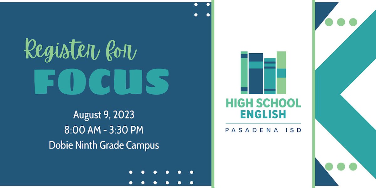 It's time for Focus! We have some great things planned.  Visit our site to register: sites.google.com/pasadenaisd.or…