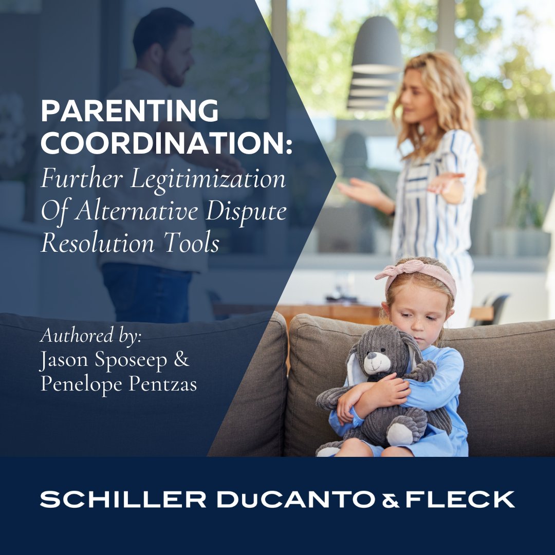 The IL Supreme Court recently adopted Rule 909, enabling each judicial circuit to introduce guidelines for the role of a Parenting Coordinator ("PC"), an ADR tool which fosters healthier co-parenting dynamics for families in high conflict situations.

sdflaw.com/news/detail/pa…