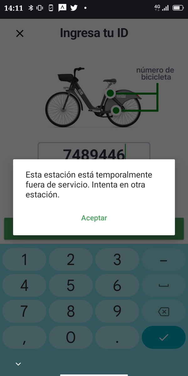 Con ésta van cinco estaciones sin funcionar intenté reiniciando la app y con la tarjeta y nada <a href="/ecobici/">ECOBICI CDMX</a>