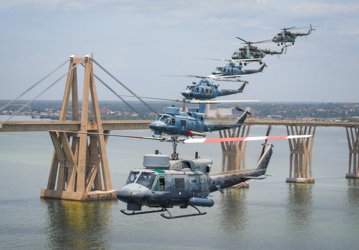 Agusta- Bell AB-212ASW
Bell 412EP
Mil Mi-17V5

Comando de la Aviación Naval 🇻🇪 

#aviationlovers #helicopter #aviationphotography  #BatallaNaval200