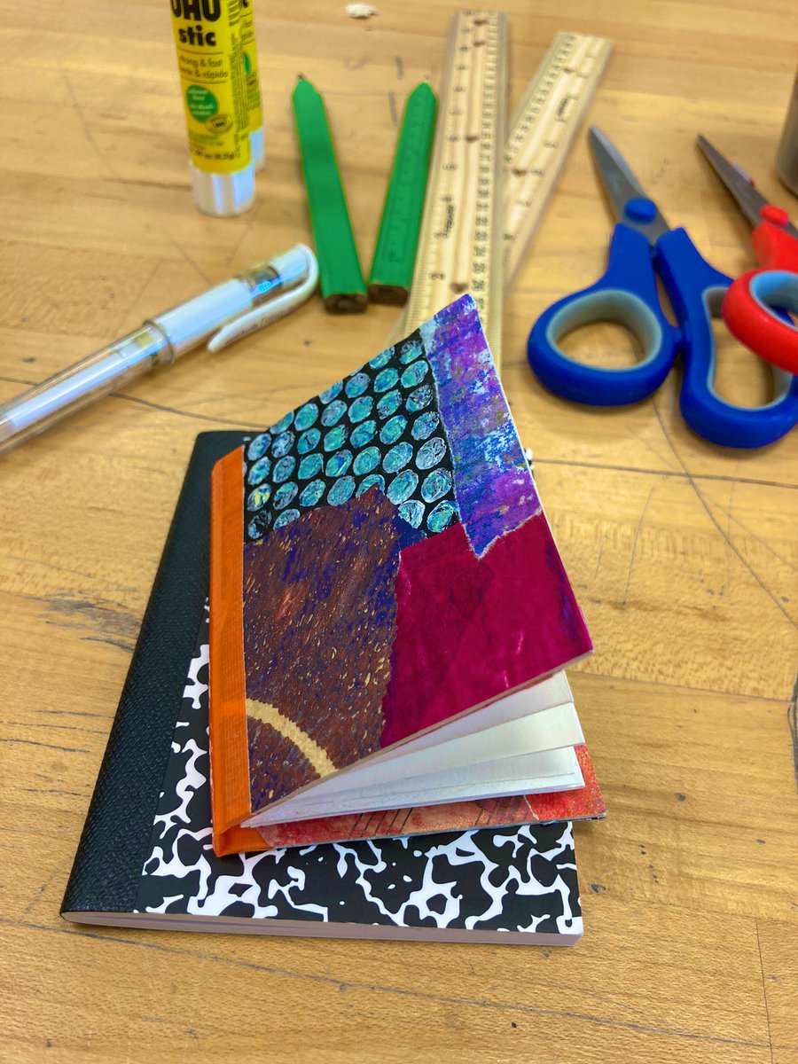 Mini Book making. I can’t wait to bring this to my art room 📕 
#cobbartrocks #engagecobb