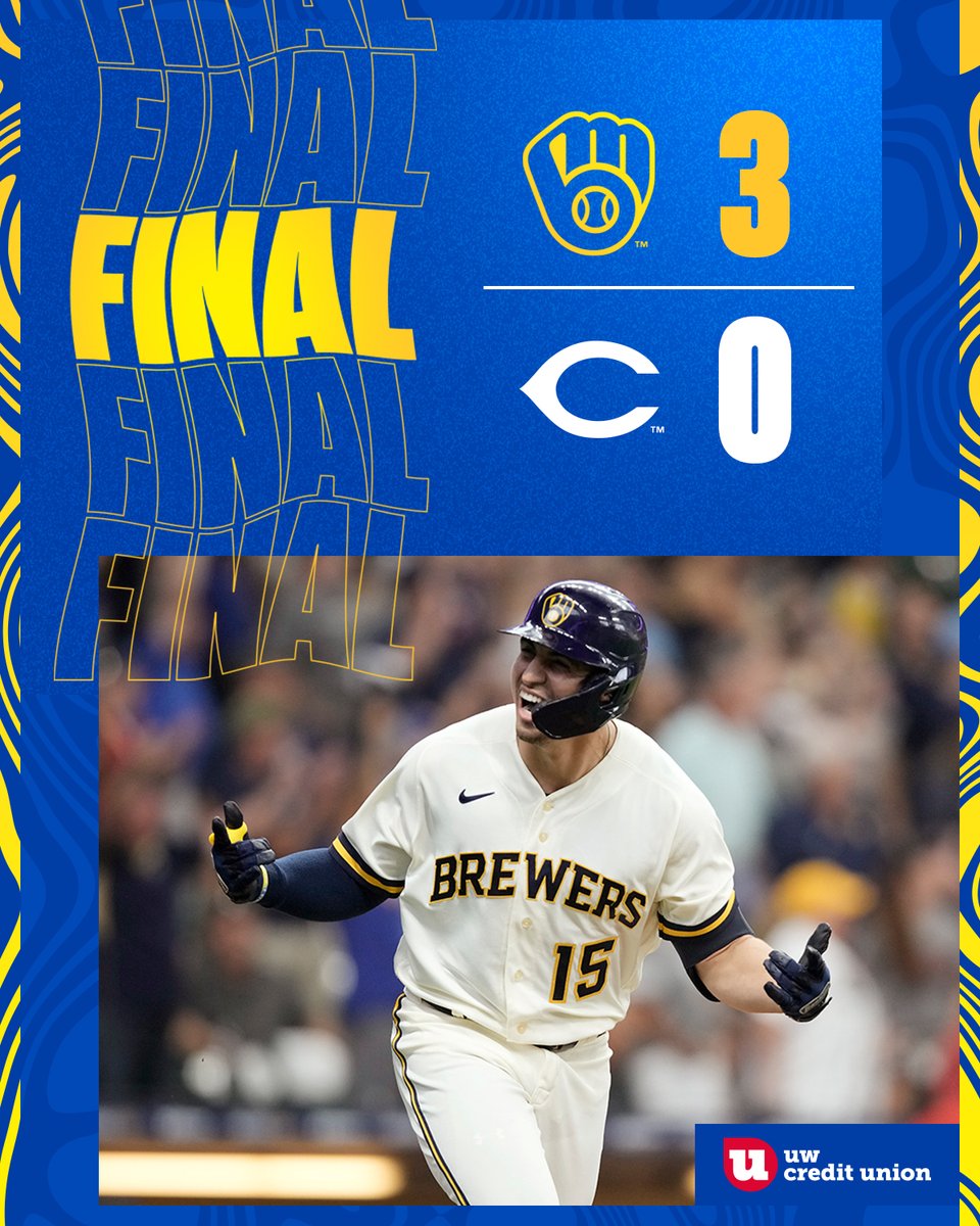 Brewers's tweet photo. ⚪️ Shutout
⚪️ Fourth series win vs. the Reds
⚪️ Still in first place
🔘 All the above

#ThisIsMyCrew | @UWCreditUnion https://t.co/oogf6bPjoS