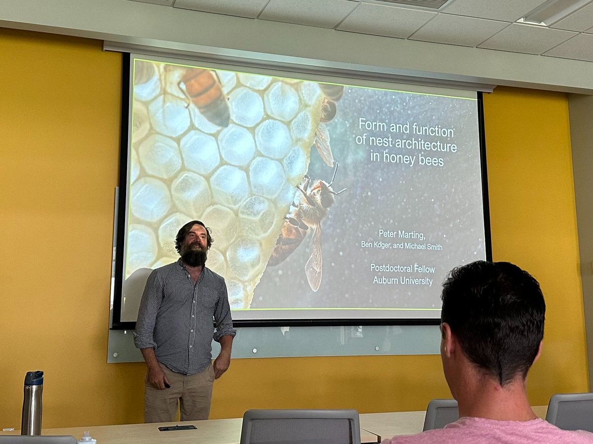 AztecaCecropia's tweet photo. I was honored to give an invited seminar on nest architecture and colony behavior this week at Dr. Jamie Ellis's world class bee facility on UF's lush campus. What an amazing group! Thanks for hosting @UFhoneybeelab and thanks for the invite @HiDrNic, unforgettable and inspiring! https://t.co/18ra59MjN2
