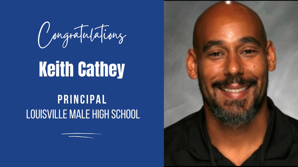 🎉 CONGRATULATIONS! Keith Cathey named 🆕 principal of Louisville Male High School! STORY ➡️ bit.ly/43INUPB #WeAreJCPS @WeAreMaleHigh