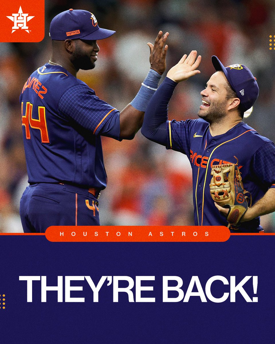 Yordan Alvarez and Jose Altuve both return to the @Astros lineup tonight. 💪