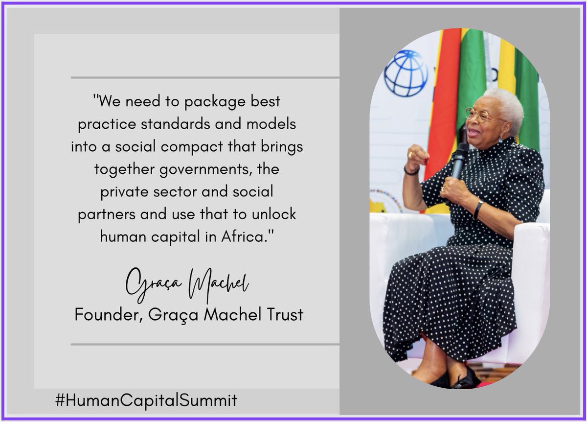 The Africa Heads of State Summit on Human Capital. Mama @G_MachelTrust was there. #InvestInPeople
