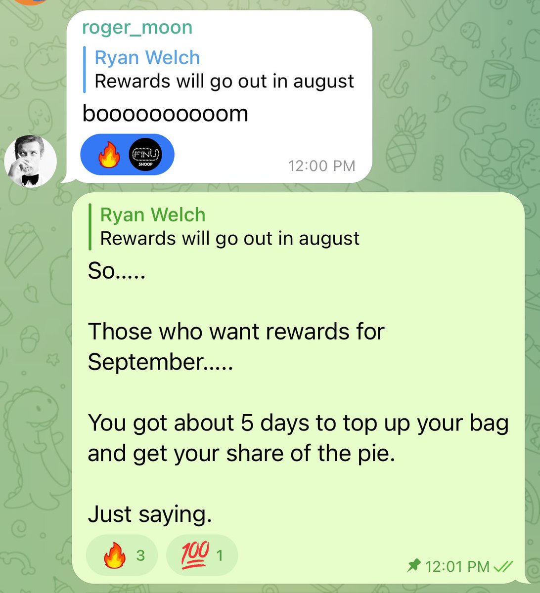 SnoopMinerETH's tweet image. $FINU @finucrypto doing their thing!

Rewards are coming from IRL product sales.  

#brandcoin #Crypto 

Pack your bags now and qualify for September 2023 rewards.