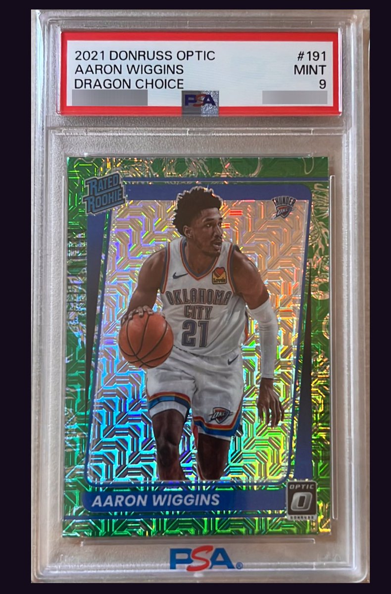 Terrapincards's tweet photo. Pretty cool Mailday for the 🐢 PC.  

Aaron Wiggins Optic Dragon Choice PSA 9
Aaron Wiggins Prizm Tiger Stripes Choice PSA 8
Stef Diggs Chronicles Revolution Galactic

@CardPurchaser @NextGemApp https://t.co/DD2i37DWJD