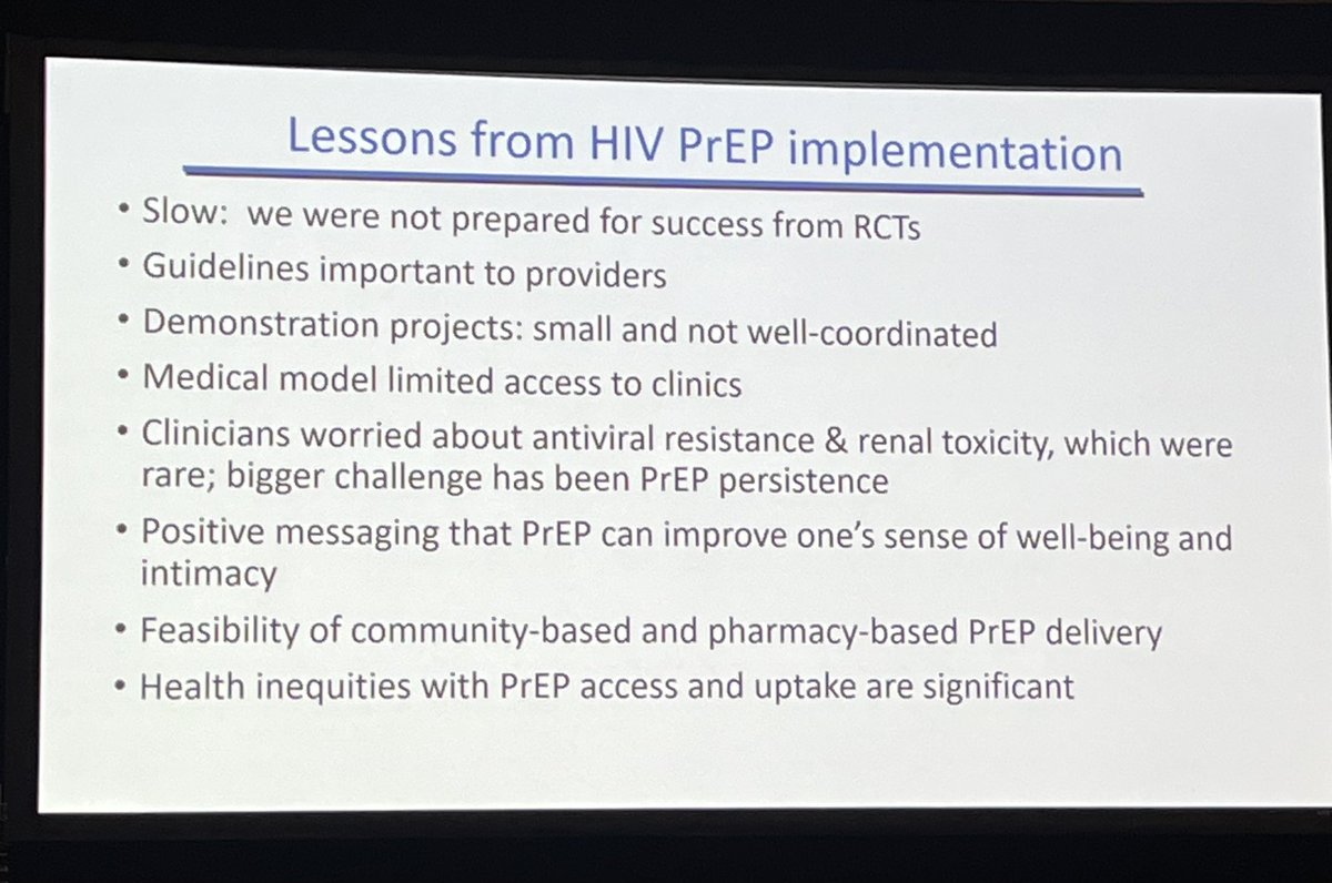 Can we do a better job with doxyPEP implementation than we did for HIV PrEP? Many parallels with the concerns raised for PrEP 10 years ago. Great talk from @CelumConnie #STIHIV2023 @isstdr