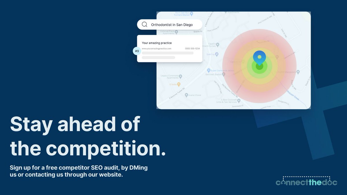 connectthedoc's tweet photo. Your digital presence matters as a dental practice owner.

Don't miss out on new patient leads.

Get a free SEO ranking report to uncover missed opportunities compared to your competitors.

Send us a DM to get it - it's 100% free! https://t.co/vUg5sPvYHD