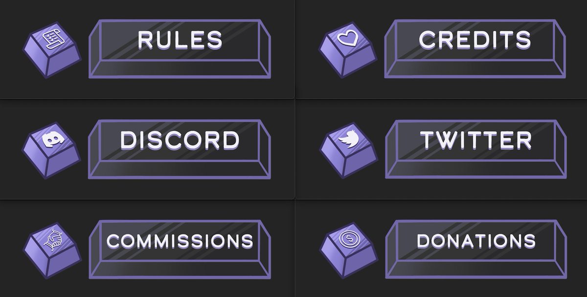muraselune's tweet photo. Twitch panels for @FloopIntoAgony ⌨️ ourple key
#FloopintoArt #vtuber https://t.co/8AS7MwtUzX