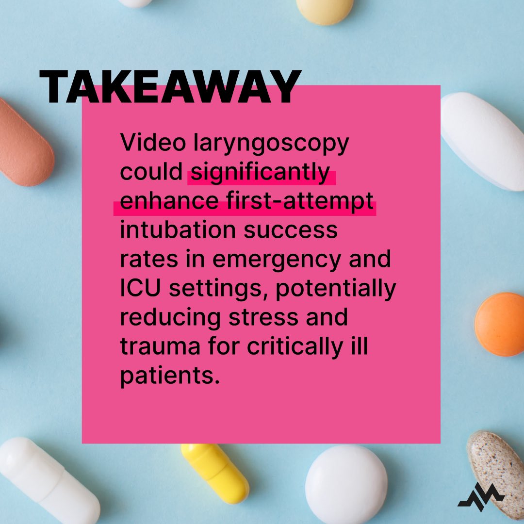 medzcool's tweet photo. A game-changer for critical care patients? A new study focuses on video laryngoscopy vs direct laryngoscopy and their effects on tracheal intubation success rates. The results are in, and they're sure to shake things up in the ICU.

🎙️Listen: https://t.co/s4T35vi83o… https://t.co/UeouevamdC