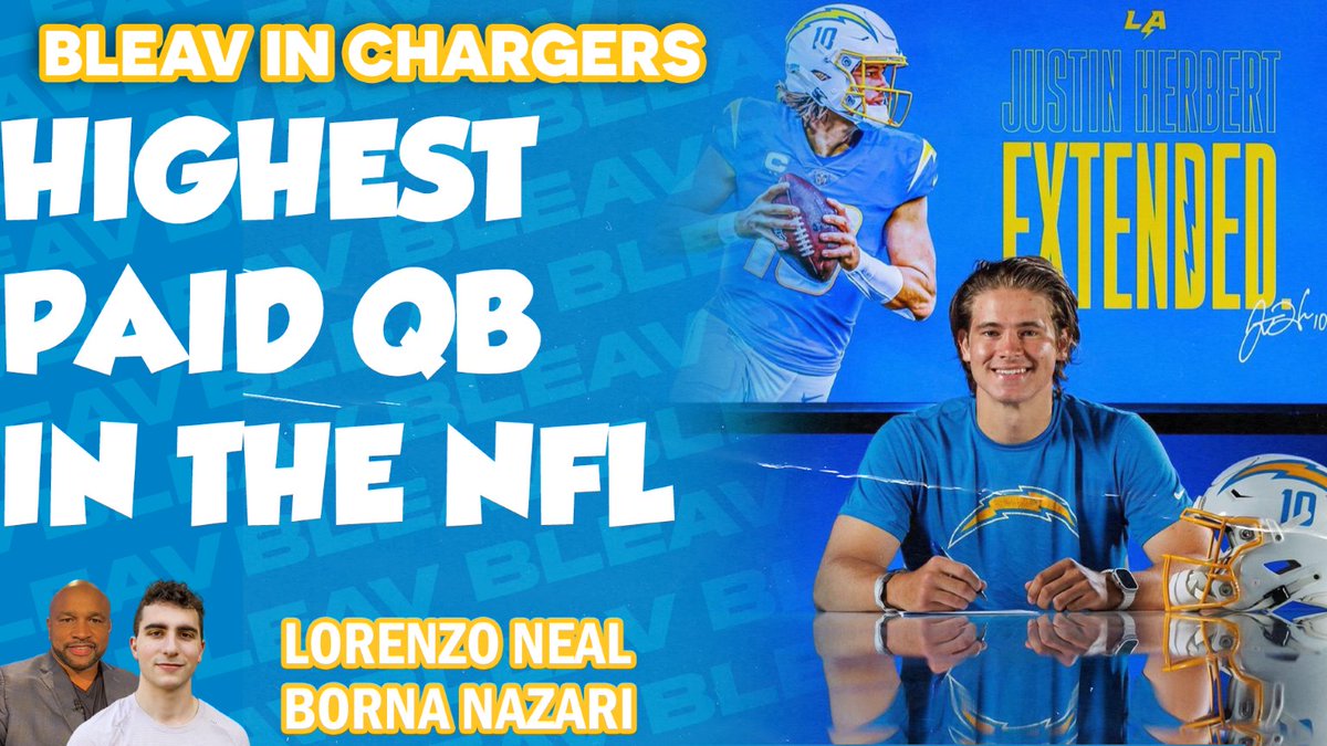 #Chargers Legend @LorenzoNeal Reacted to Justin Herbert becoming the Highest-Paid QB in the NFL Check it out: youtu.be/T50-b9HOmeA