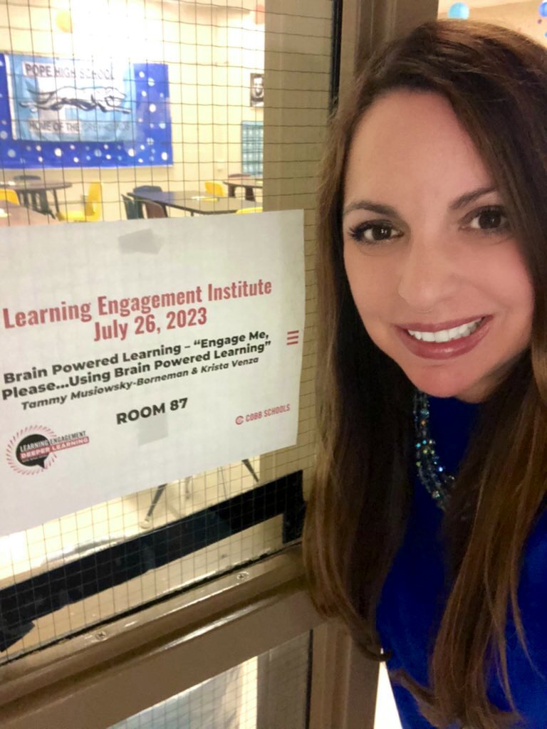 kristavenza's tweet photo. I had the best time exploring Brain-Powered Learning strategies with Cobb County, GA teachers today! @igniteyourSHINE #brainpowered
#igniteyourSHINE https://t.co/3OOG5lsX7c