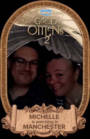 TheTrueMC's tweet photo. Rubbish picture, fab premiere!

#goodomens2 #primepremiere https://t.co/W5RGAxDT4y