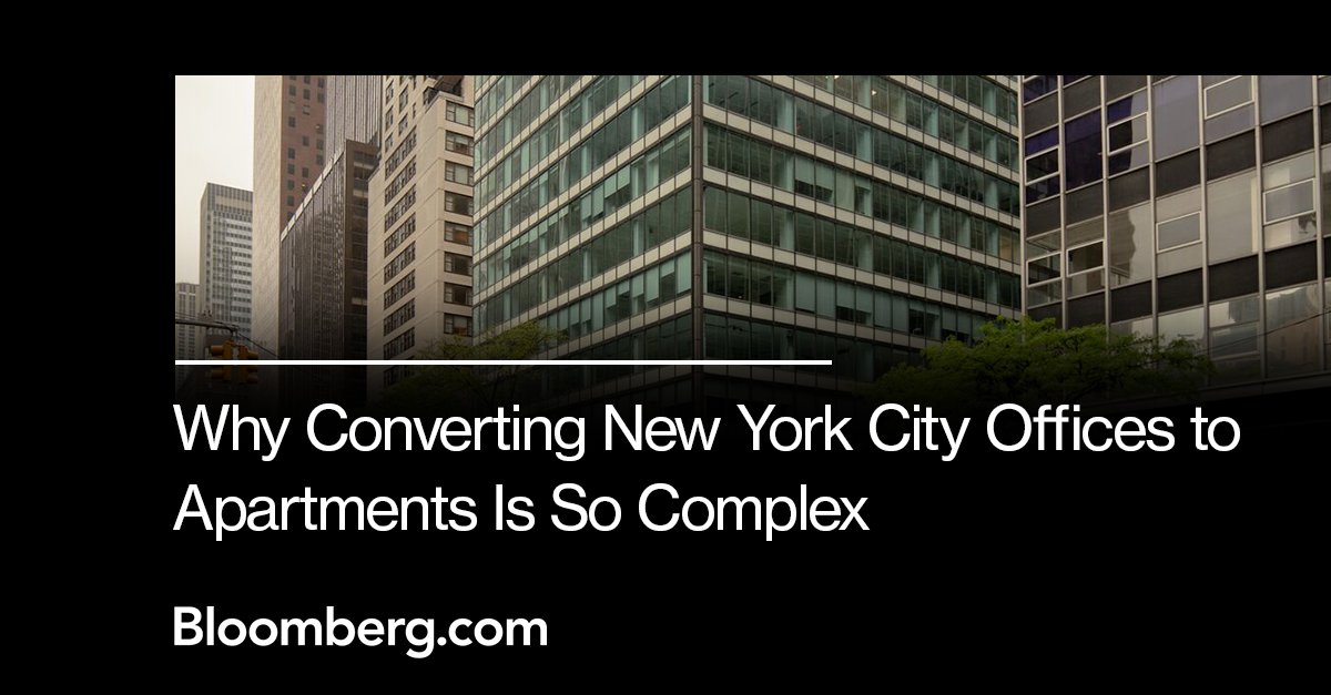 Why Converting New York City Offices to Apartments Is So Complex - Bloomberg