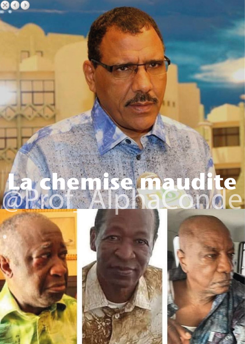 Prof_AlphaConde's tweet photo. Chemise, ton maudiaaa 😂
Les oracles l'avaient prédit, Bazoum 
Tu la portais ce jour du dimanche 15 Septembre 2013 à Ouagadougou. Voilà ça, maintenant. #Niger
Bonne arrivée dans le club 🤓 https://t.co/eJJv9F91nY