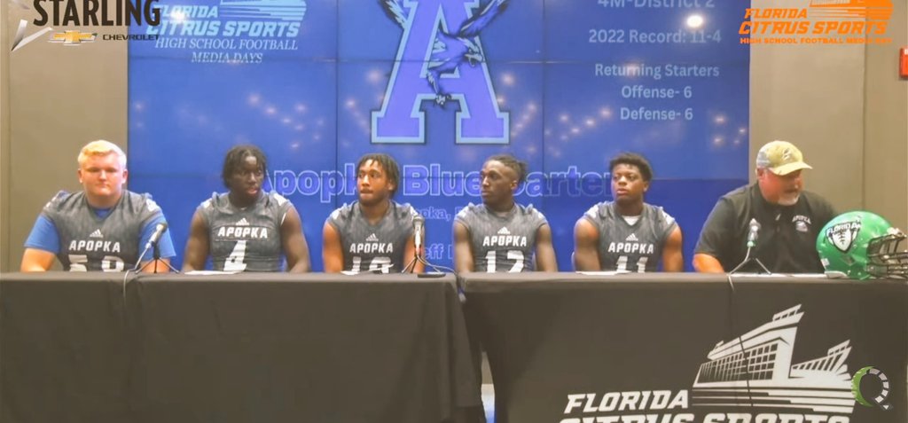 KorkesEthan's tweet photo. Blessed to represent @ApopkaFootball along side my brothers at @FCSports media day! Season is almost here
 🦅🦅🦅 #HokaHey https://t.co/YNOKqMXOoc