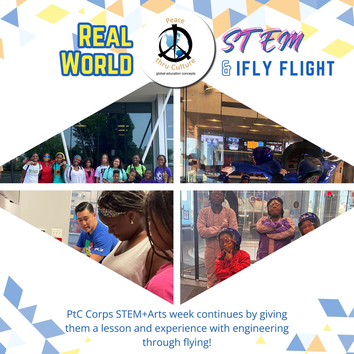 ptcglobal's tweet photo. Inspired by the wonders of engineering that makes things fly. It was an extraordinary experience that literally took us off the ground!

#peacethruculture #ptc #ptcdiscoveryseries #ptcglobal #peacecorps #unityindiversity #aerodynamics #ifly #stem #engineering #discoveryseries https://t.co/9RR4noQXqN