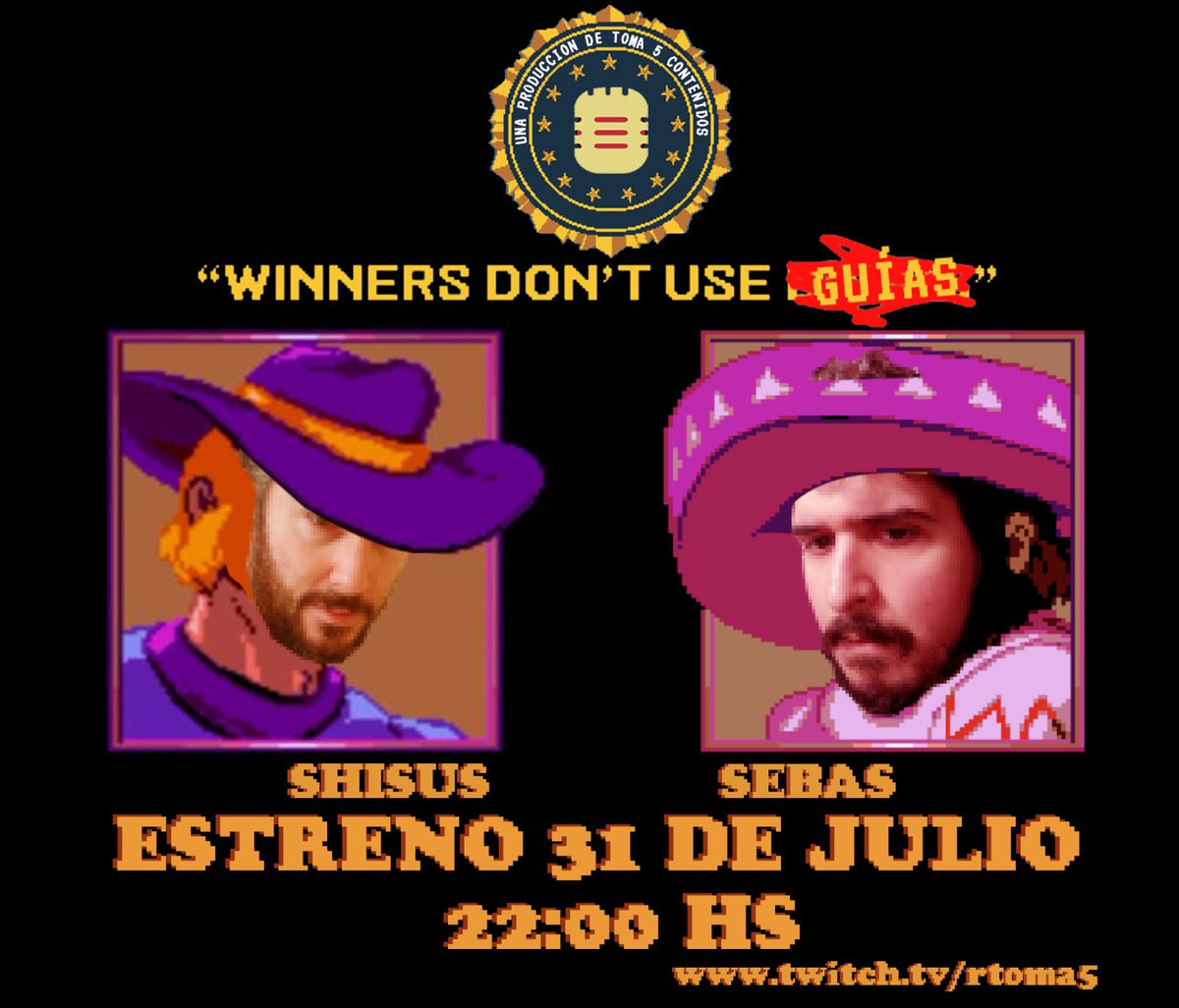 Así es amigos, vuelve "Winners Don't use guías". Listos para la segunda temporada y ahora con vídeo en #vivo 

Los esperamos todos los lunes desde el 31/07 a las 22hs por twitch.tv/rtoma5
#videojuegos #revistas #retro #RETROGAMING