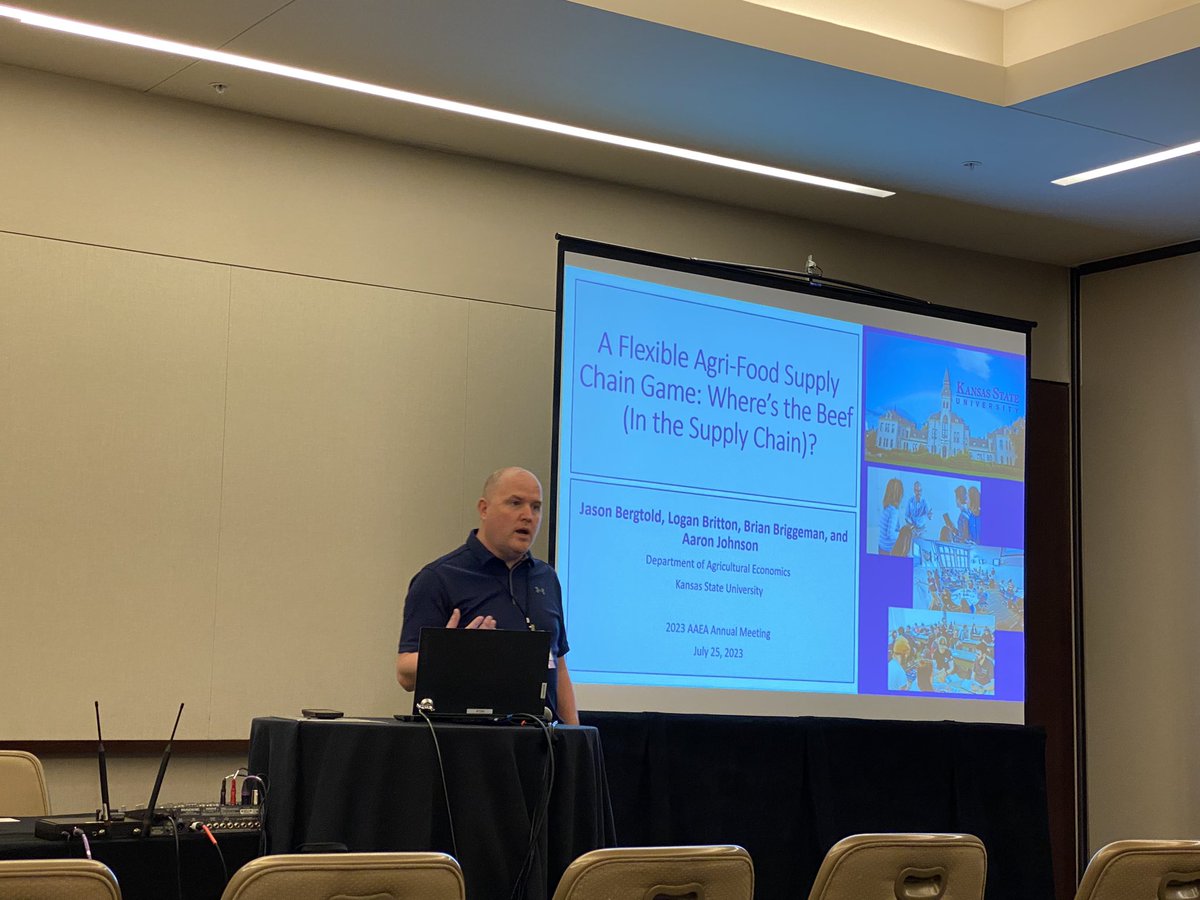 na_zuo's tweet photo. The Game of Games! If you want to spice up your classroom engagement with games, look no further!! Professors Logan Britton, Jason Bergtold, and Aaron Johnson @kstateagecon got you covered! #aaea2023 https://t.co/MZtFUsVIJG