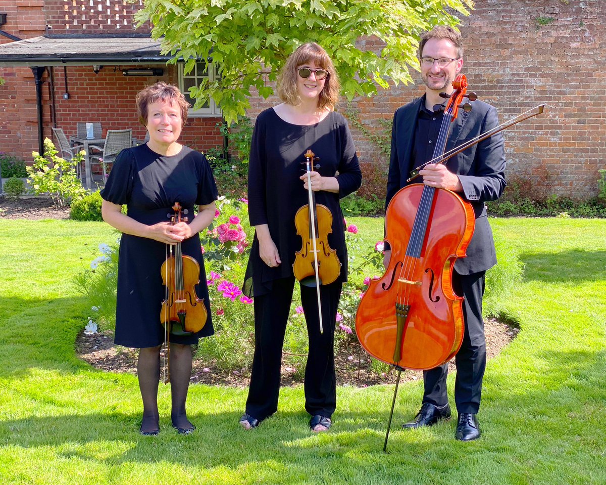 Music for three at <a href="/TheNorfolkMead1/">The Norfolk Mead</a> where the sun shone for Angie &amp; Steve. ❤️ Fabulous readings, and words of wisdom from Pam Ayres lent a little humour to already happy proceedings! #norfolk #norfolkwedding #norwich #coltishall