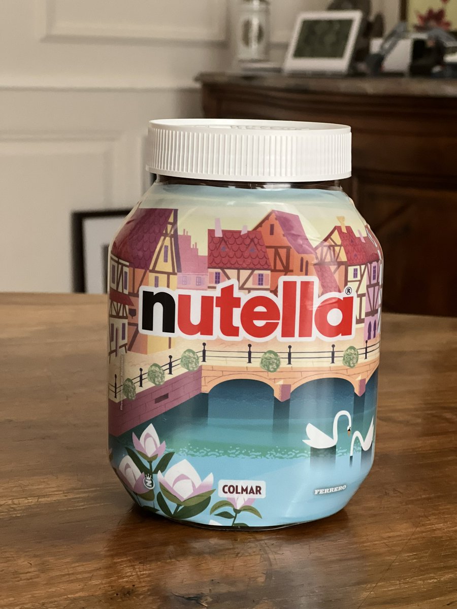 #Colmar sur les pots de #Nutella. Je vous promets, je n’y suis pour rien 😉.
