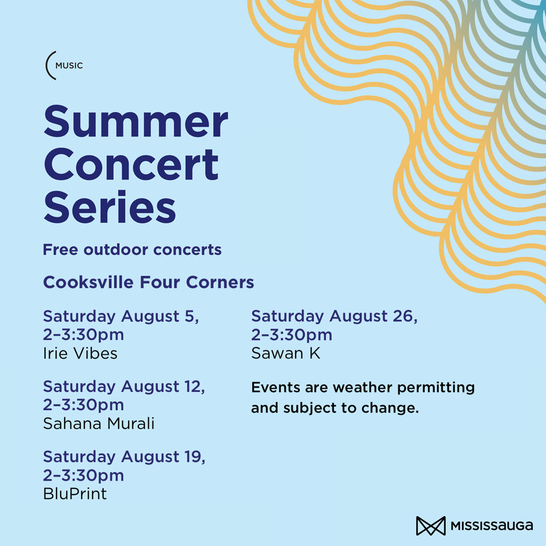 🎉🎶 Calling all music lovers in Cooksville! 📣🌟 The Summer Concert Series has arrived in your district 🎵🔥 Every Saturday in August, head down to Cooksville Four Corners from 2 PM to 3:30 PM for our fantastic FREE concerts! For more info, visit bit.ly/44Gfmiu