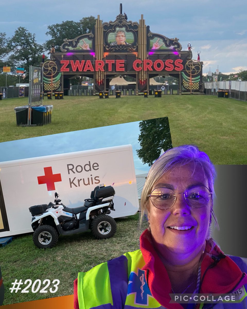 Waar de #MedischeDienst van het #Rodekruis groot in is, is ook dit jaar weer waargemaakt bij het grootste festival event #DeZwarteCross #inzetleider