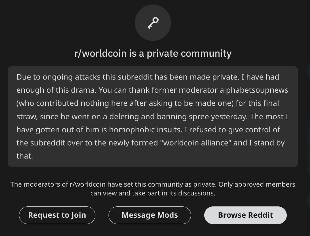 Things aren't going great in #WorldCoin land