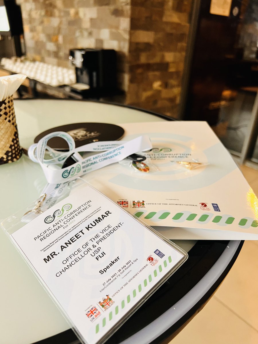 AneetKumar_'s tweet image. Super excited to join excellent colleagues and esteemed speakers for @FICAC_Official, Office of 🇫🇯 Attorney General &amp;amp; @UNDP_Pacific’s Conference that begins this morning here in #Nadi. 
Kudos 👏🏻 to @FICAC_Official and 🇫🇯AG’s team for getting this together!