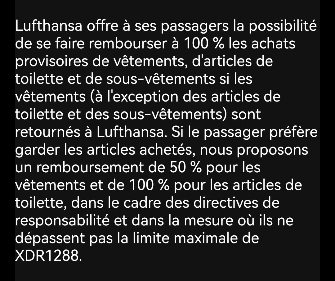 koguma75's tweet photo. Valise égarée pendant 3 jours tu galères à racheter de quoi t'habiller et te laver et la #lufthansa te répond oklm de renvoyer les affaires que tu as acheté sinon ils te remboursent que 50%... C'est un multivers ? https://t.co/UwgKWgoo51
