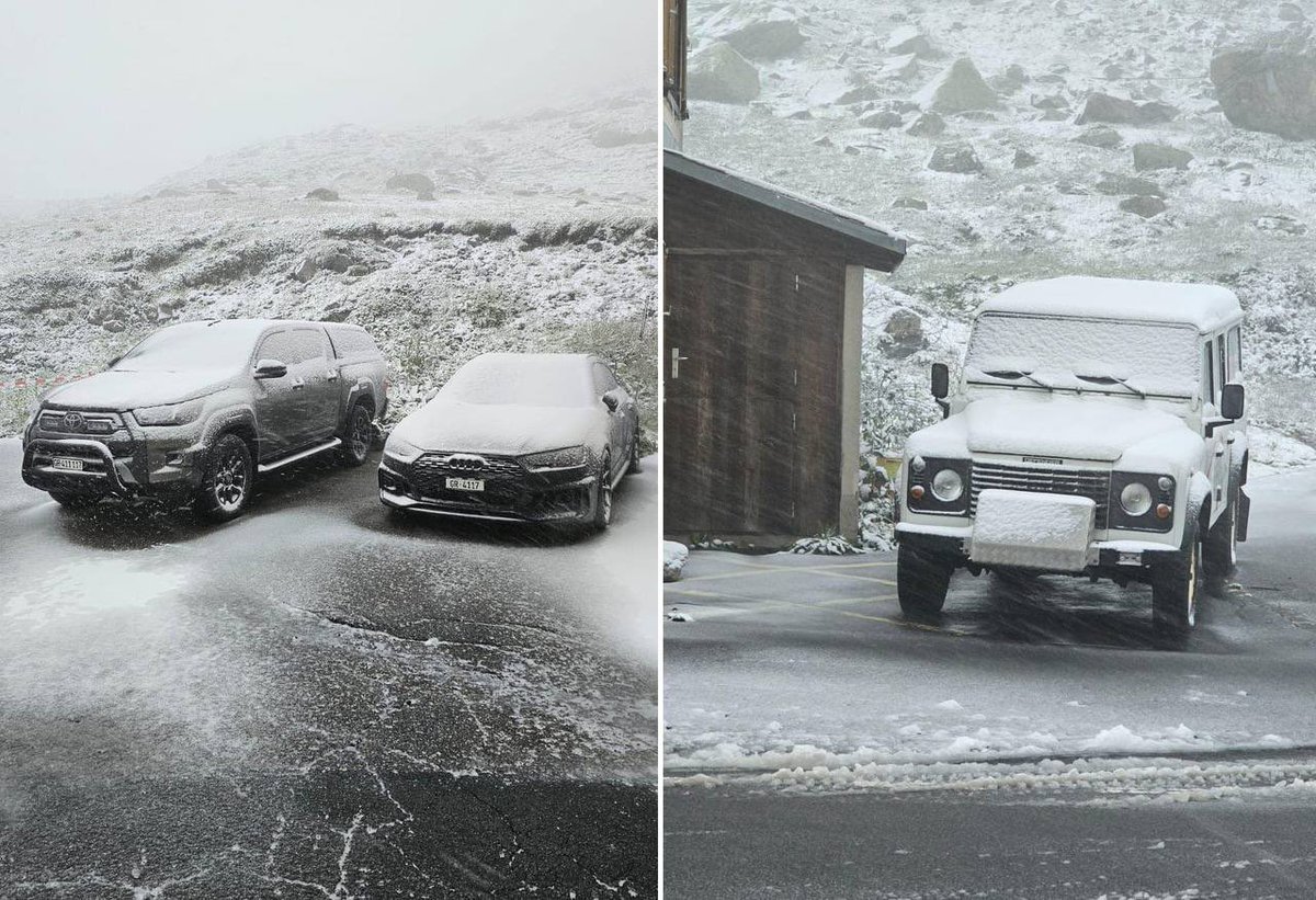 cramceleden74's tweet photo. Suisse 🇨🇭 26 juillet 
Dans les alpes suisse la neige est descendue jusqu'à 2200 mètres. 
Photos au Col de la Flüela à 2383 mètres d'altitude. 

C’est ce qu’on appelle le réchauffement climatique… ou je me trompe ? 😉 https://t.co/EkL5SLOkCS