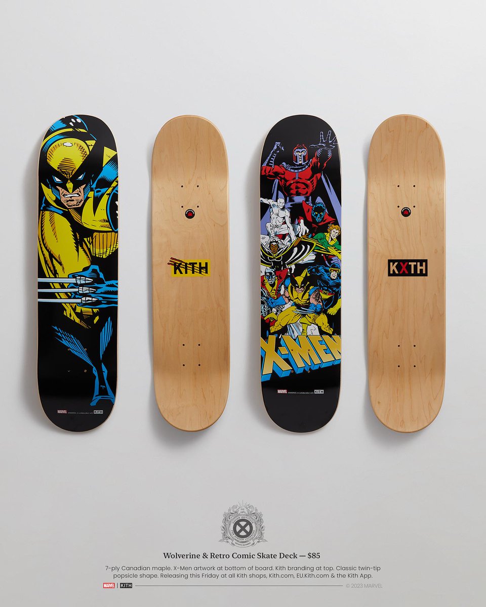 JustFreshKicks's tweet photo. The Kith x Marvel X-MEN Collection releases this Friday 🔥 https://t.co/VzcJ5M8RDN
